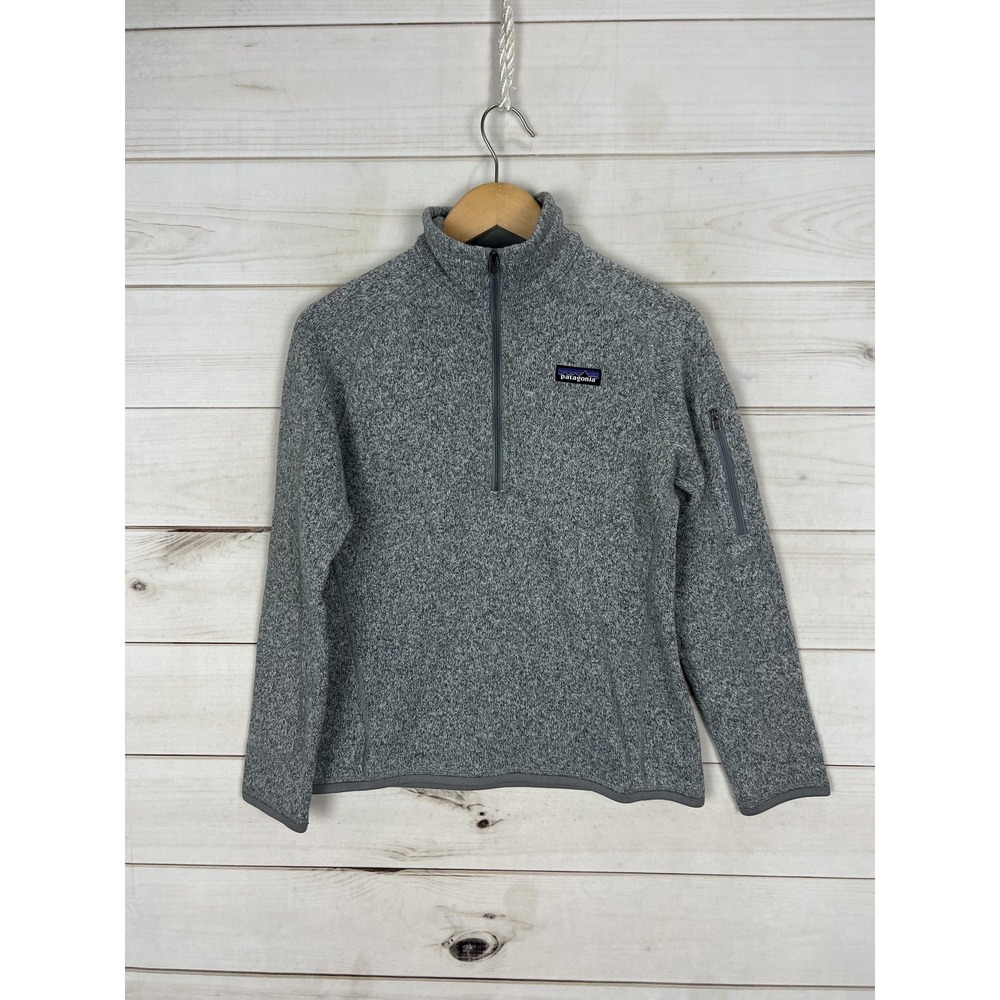 Patagonia Women's Gray Half-Zip Turtleneck Sweater
